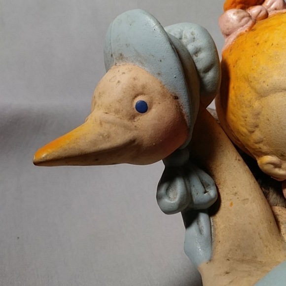 Vintage Rubber Mother Goose & Baby Squeaky Toy - Picture 4 of 10